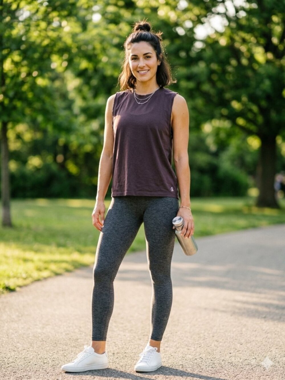 CALIA Women's Renew Muscle Tank Top - Plum / Dark Mauve - Size Small